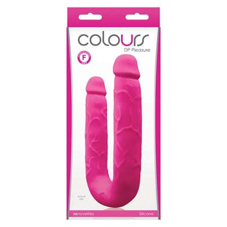 Colours DP Pleasure Dual Ended Dildo Pink