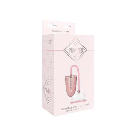 Shots Pumped Rechargeable 3-Speed Pussy Pump Pink