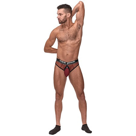 Anillo de pene masculino Power Cock Pit Net Tanga Bur SM