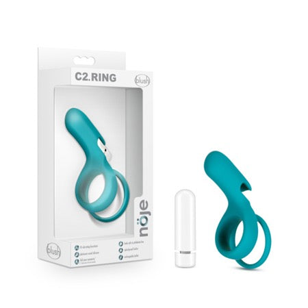 Blush Noje C2.Ring Rechargeable Vibrating Silicone Cockring Juniper