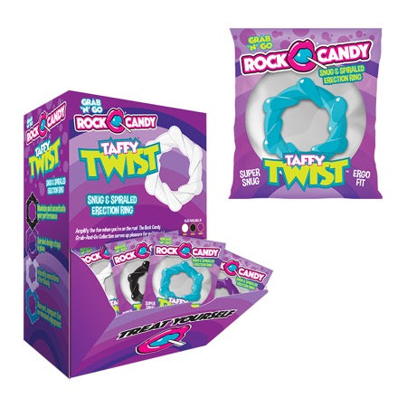 Taffy Twist Snug Spiraled C-Ring 24pc Display