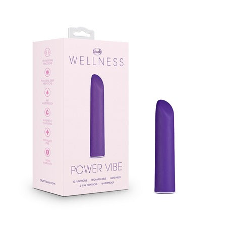 Blush Wellness Power Vibe Rechargeable Bullet Vibrator Purple