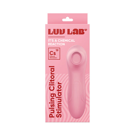 Luv Inc Cs19 Pulsing Clitoral Stimulator Rechargeable Silicone Light Pink