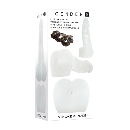 Gender X Stroke & Poke Rear Entry Shaft Stroker Clear