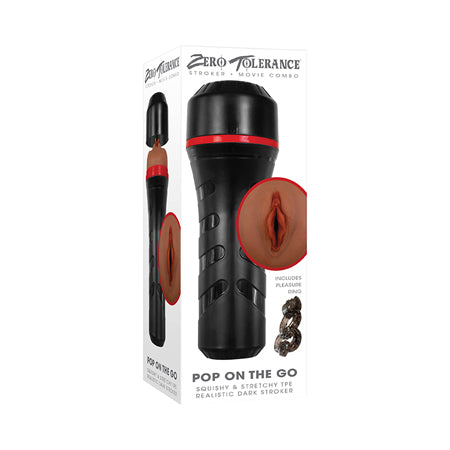 Zero Tolerance Pop On The Go Realistic Vagina Stroker Brown