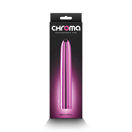 Chroma Rechargeable Vibe 7 in. Pink