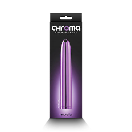 Chroma Rechargeable Vibe 7 in. Purple