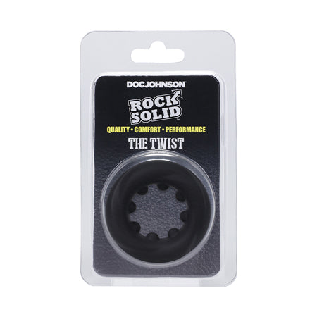 Rock Solid The Twist Silicone C-Ring Black