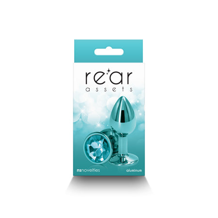 Rear Assets Metal Anal Plug Small Teal