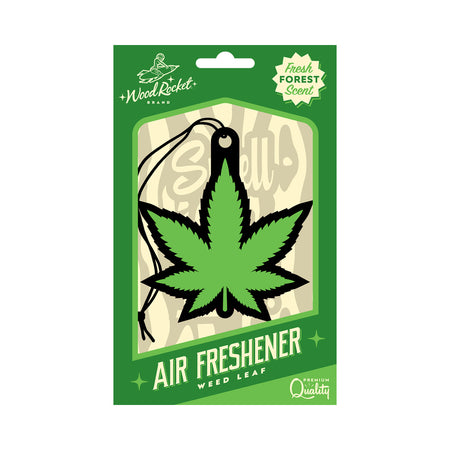 Wood Rocket Air Freshener Green Leaf