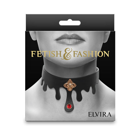 Fetish & Fashion Elvira Collar Black