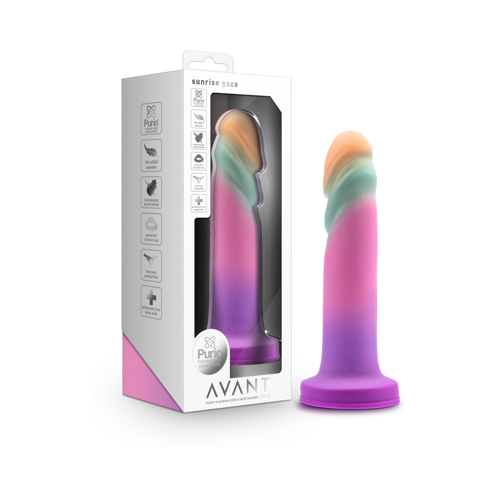 Avant Sunrise Gaze 7.5 in. Dildo Sherbet