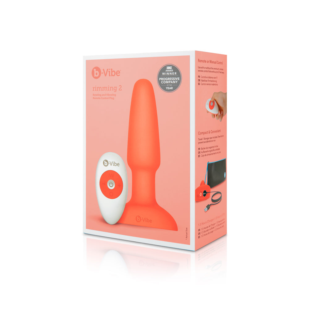 b-Vibe Rimming Plug 2 Orange