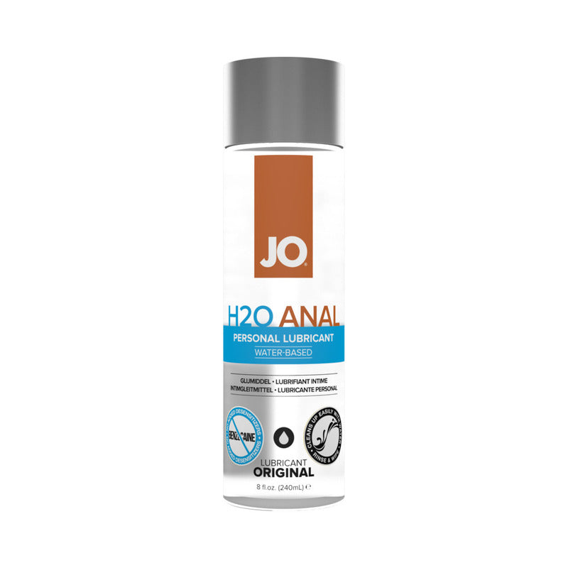 JO H2O Anal - Original - Lubricante (A base de agua) 8 fl oz / 240 ml