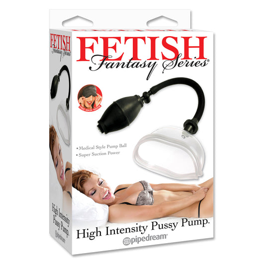 Pipedream Fetish Fantasy Series High Intensity Pussy Pump Clear/Black