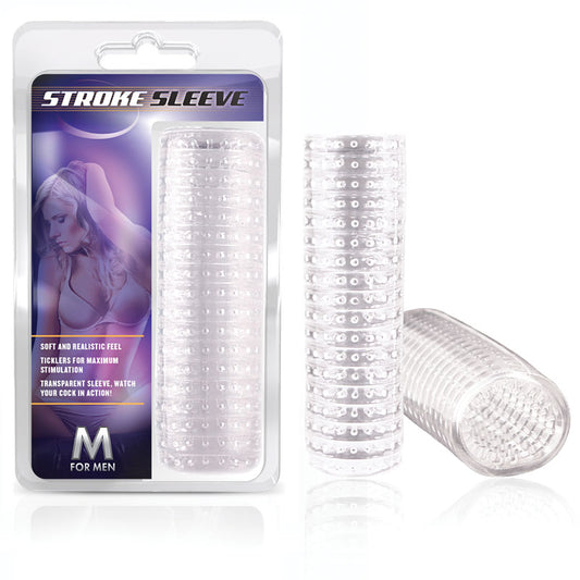 Blush M for Men Stroke Sleeve Reversible Stroker Clear