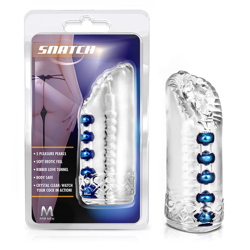 Blush M para hombres Snatch Vagina Stroker Transparente