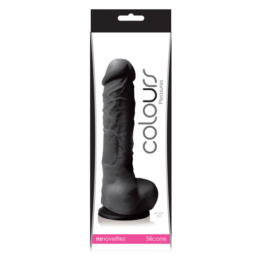 Dildo negro Colours Pleasures de 5 pulgadas