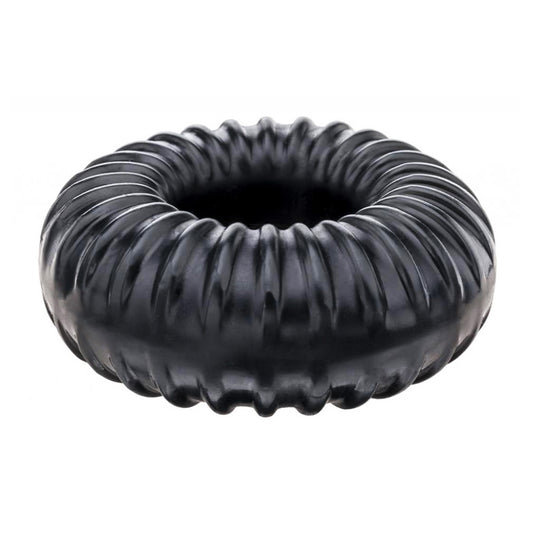 Anillo acanalado - Negro