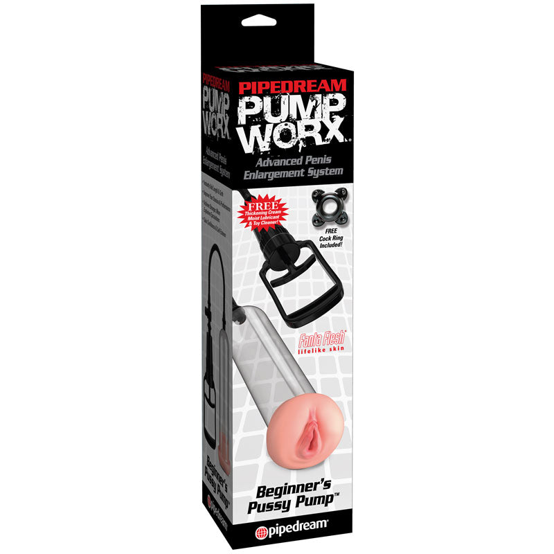 Pipedream Pump Worx Beginner's Pussy Pump Beige/Clear