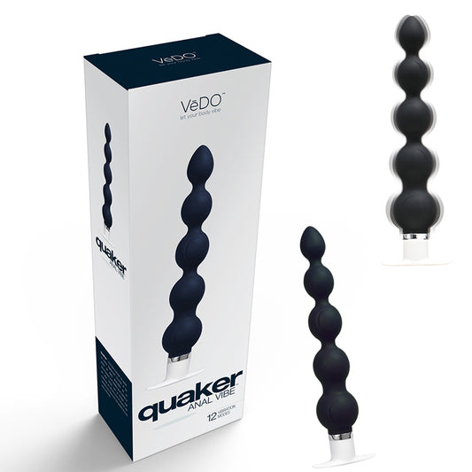 Vibrador anal VeDO Quaker, solo negro