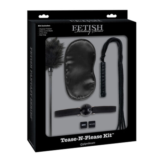 Pipedream Fetish Fantasy Series 5-Piece Tease-N-Please Kit Black