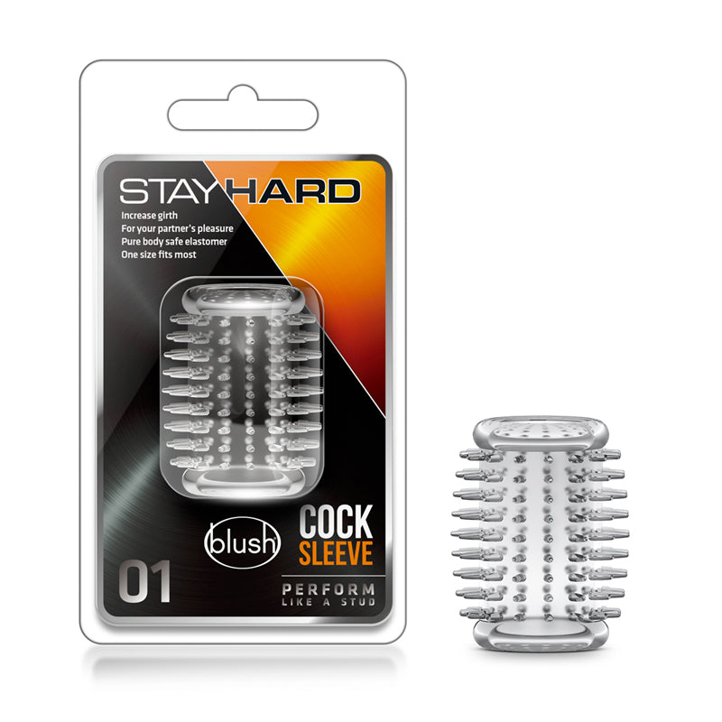 Blush Stay Hard Cock Sleeve 01 Penis Enhancer Clear