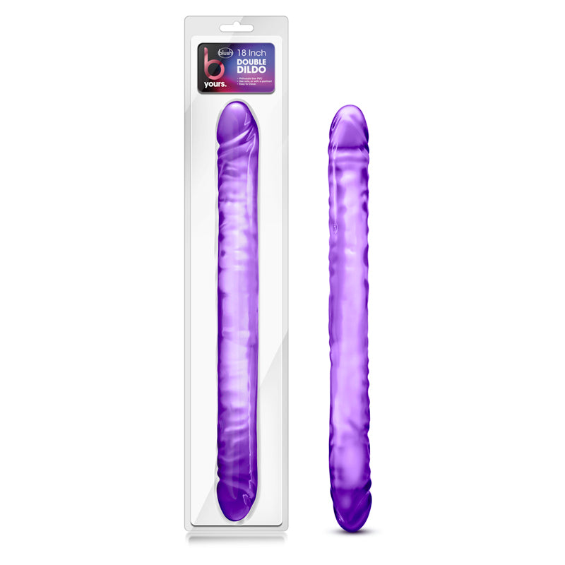 Blush B Yours 18 in. Double Dildo Purple