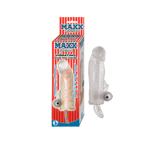 Maxx Gear Vibrating Grande Penis Extender Clear