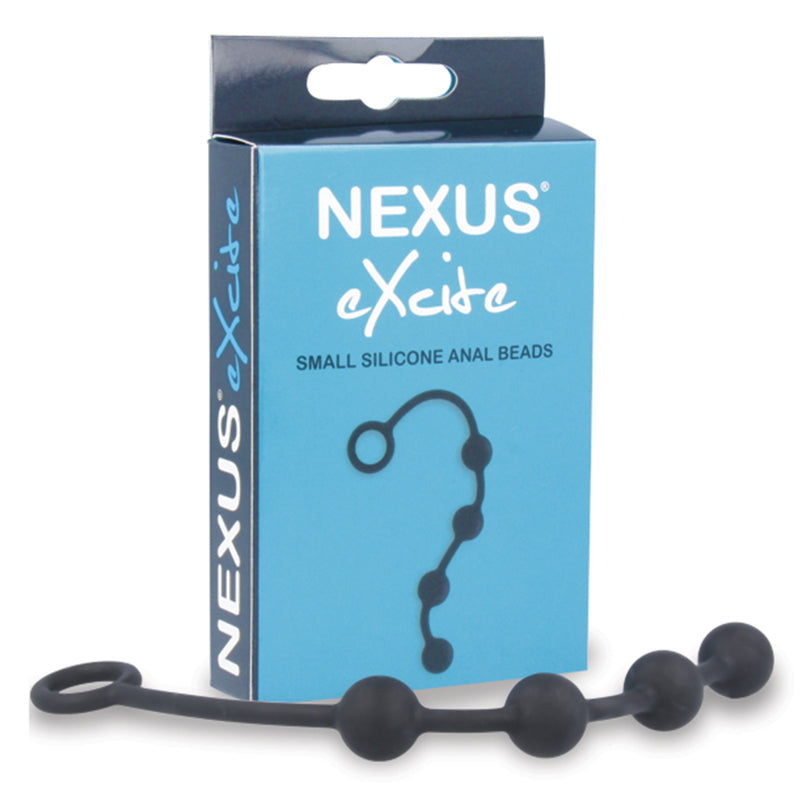 Cuentas anales de silicona Nexus EXCITE pequeñas negras