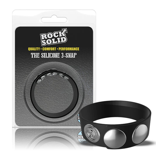 Rock Solid Silaflex 3-Snap (Adjustable) Black