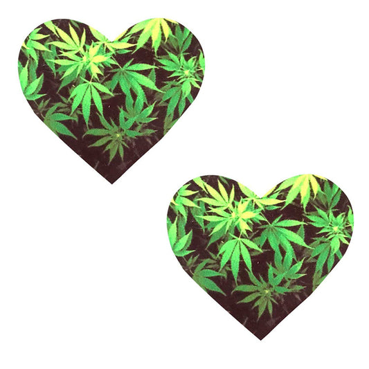 Neva Nude Pasty Heart Weed Leaf