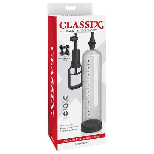 Pipedream Classix XL Penis Enlargement Pump Clear/Black