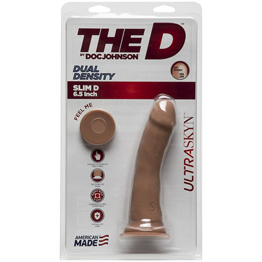 The D Slim 6in without Balls ULTRASKYN Caramel