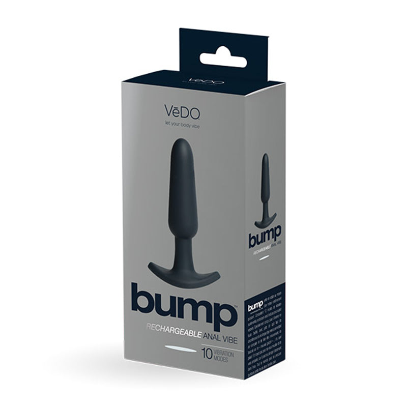 VeDO Bump Rechargeable Anal Vibe - Just Black