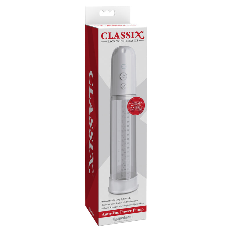 Pipedream Classix Auto-Vac Power Pump White