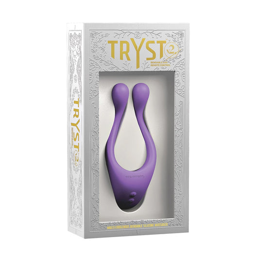 TRYST V2 Bendable Multi Erogenous Zone Massager with Remote- Purple