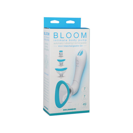 Bloom - Intimate Body Pump - Automatic - Vibrating - Rechargeable Blue/White