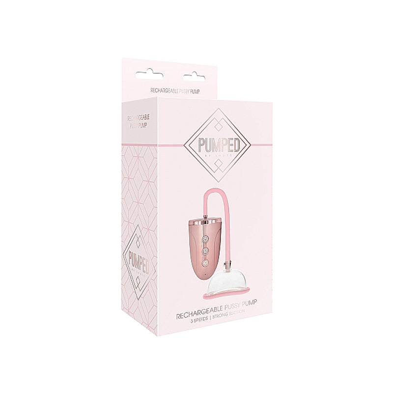 Shots Pumped Rechargeable 3-Speed Pussy Pump Pink