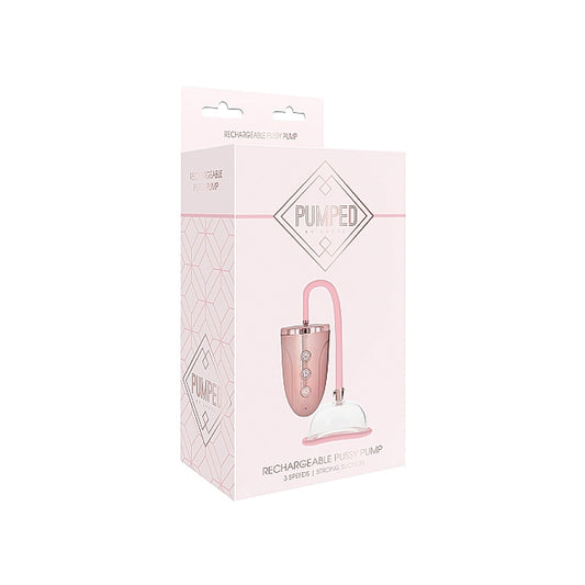 Shots Pumped Rechargeable 3-Speed Pussy Pump Pink