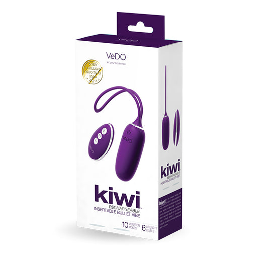 Vedo Kiwi Rechargeable Insertable Bullet Deep Purple