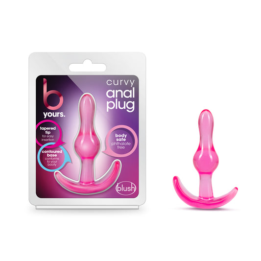 Blush B Yours Curvy Anal Plug Pink