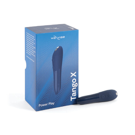 Vibrador bala de silicona We-Vibe Tango X recargable, color azul medianoche