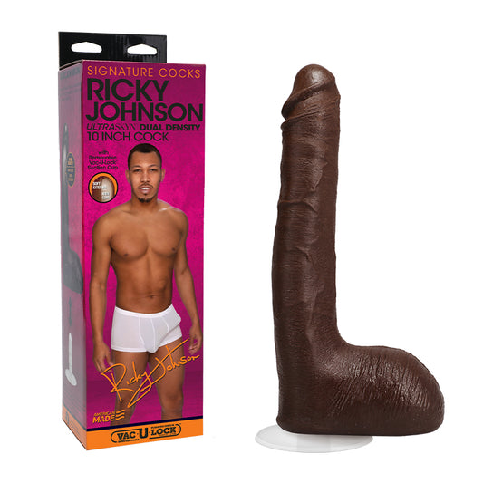 Signature Cocks Ricky Johnson 10-Inch ULTRASKYN Cock with Removable Vac-U-Lock Suction Cup