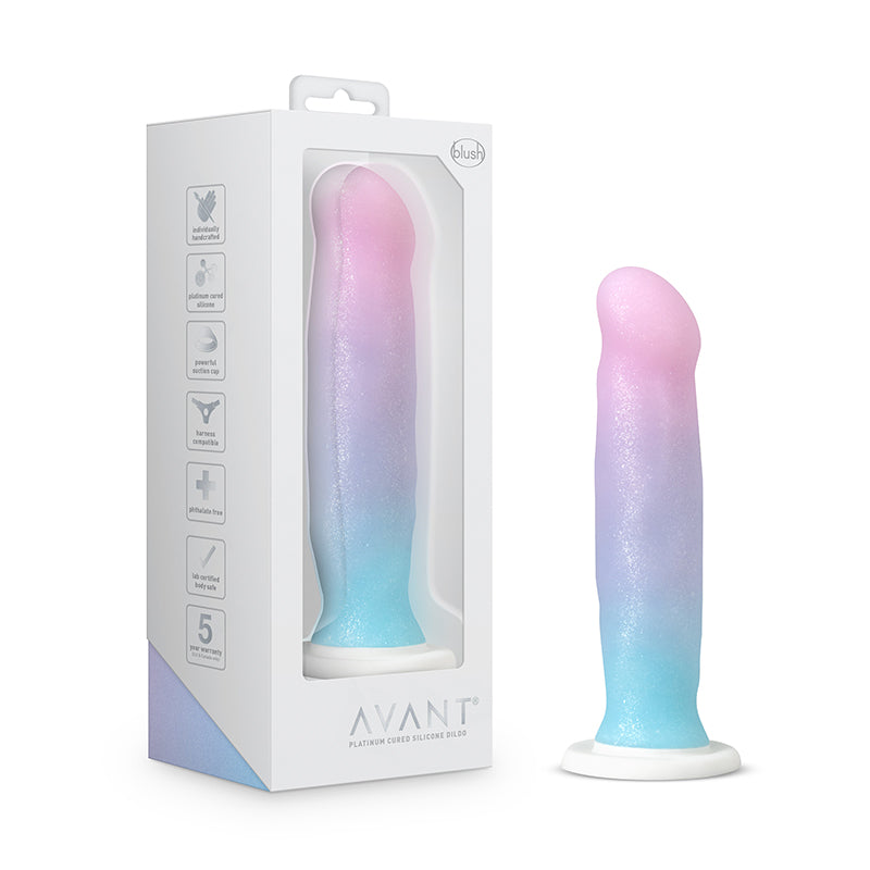 Avant D17 Lucky 8 in. Silicone Dildo with Suction Cup