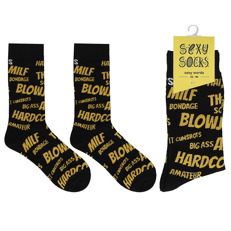 Shots Sexy Socks Sexy Words M/L