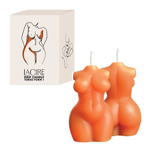 Sportsheets LaCire Drip Candle Torso Form I Coral