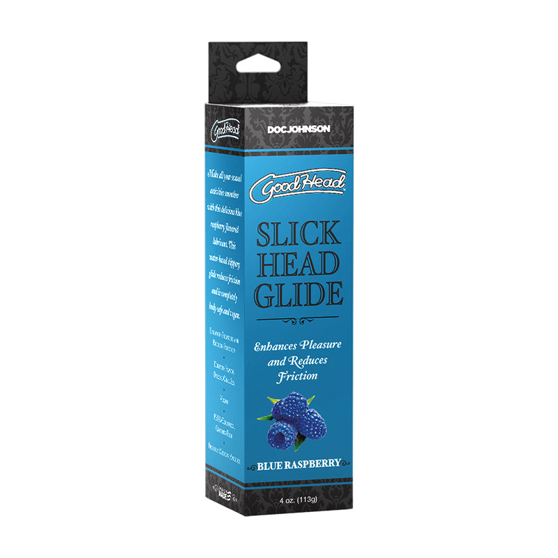 GoodHead Slick Head Glide Blue Raspberry 4 oz.