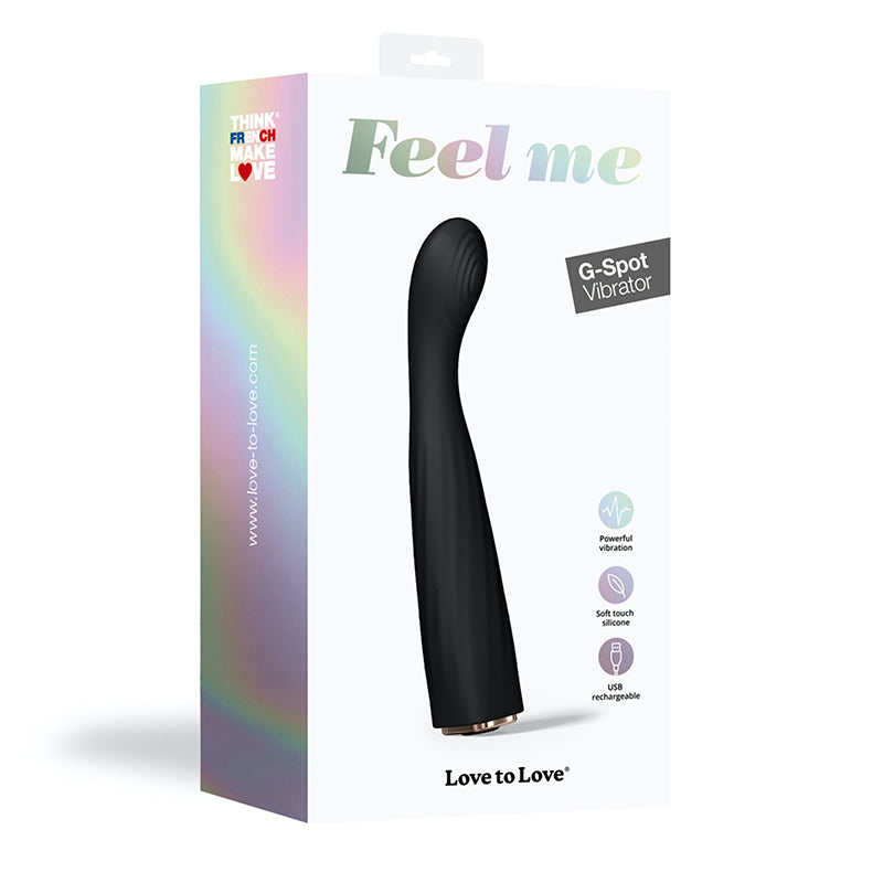 Love to Love Feel Me Rechargeable Silicone G-Spot Vibrator Noir