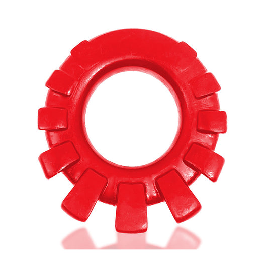 Oxballs Cock-Lug Lugged Cockring Silicone Red